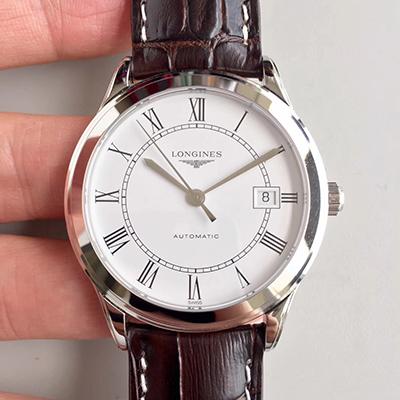 Longines Record L2.820.4.11.2 White Dial Replica Watch - UK Replica