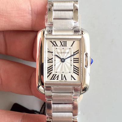 Cartier Tank Anglaise Ladies W5310022 Silver Dial Replica Watch - UK Replica