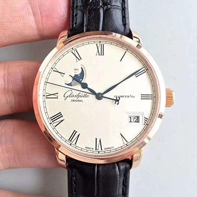 Glashutte Senator Panorama Date Moon Phase 100-04-32-15-04 GF Factory White Dial Replica Watch - UK Replica