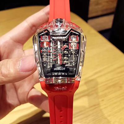 Hublot LaFerrari MP-05 Red Rubber Strap Black Dial Replica Watch - UK Replica