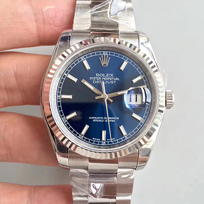 Rolex Datejust 36MM 116234 Blue Dial AR Factory V2 Replica Watch - UK Replica