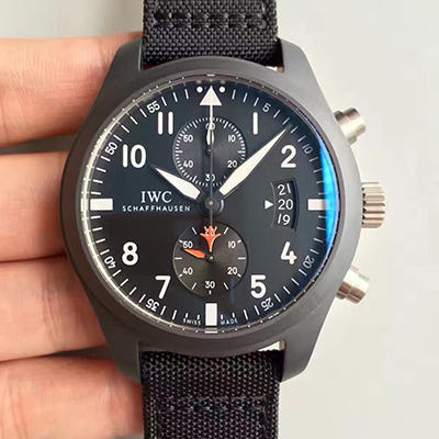 IWC Pilot Top Gun Chronograph IW389001 ZF Factory Anthracite Dial Replica Watch - UK Replica