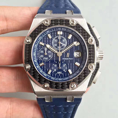 Audemars Piguet Royal Oak Offshore Juan Pablo Montoya 26030PO.00.D021IN.01 JF Factory V2 Blue Dial Replica Watch - UK Replica