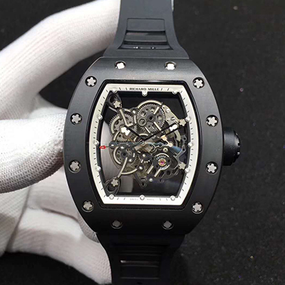 Richard Mille RM055 KV Factory Ceramic White Skeleton Dial Replica Watch - UK Replica