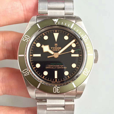 Tudor Heritage Black Bay Green Harrods Special Edition 79230G ZF Factory Black Dial Replica Watch - UK Replica