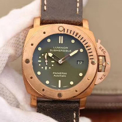 Panerai Luminor Submersible 1950 Bronzo PAM382 VS Factory V2 Green Dial Replica Watch - UK Replica