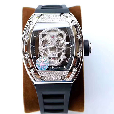 Richard Mille RM052 Titanium Z Factory Diamond Skull Dial Replica Watch - UK Replica