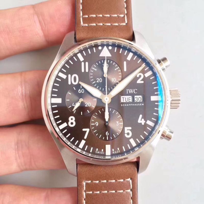 IWC Pilot Chronograph Edition Le Petit Prince IW377713 ZF Factory Chocolate Dial Replica Watch - UK Replica