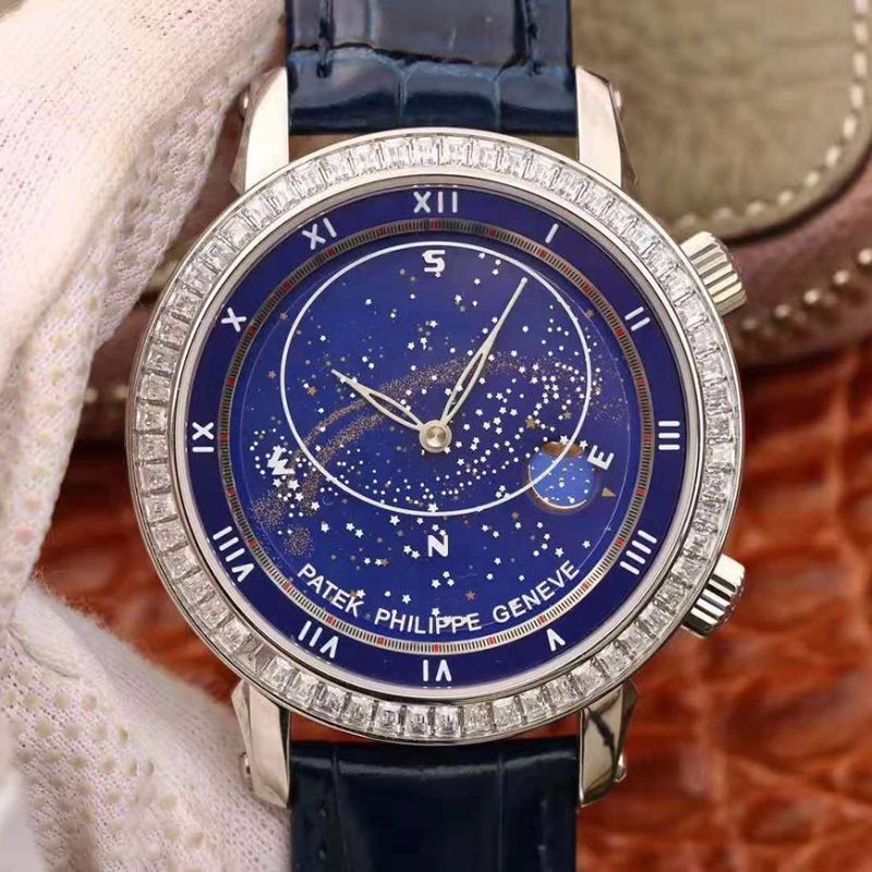 Patek Philippe Grand Complications Sky Moon Celestial 5102G TW Factory Blue Dial Replica Watch - UK Replica