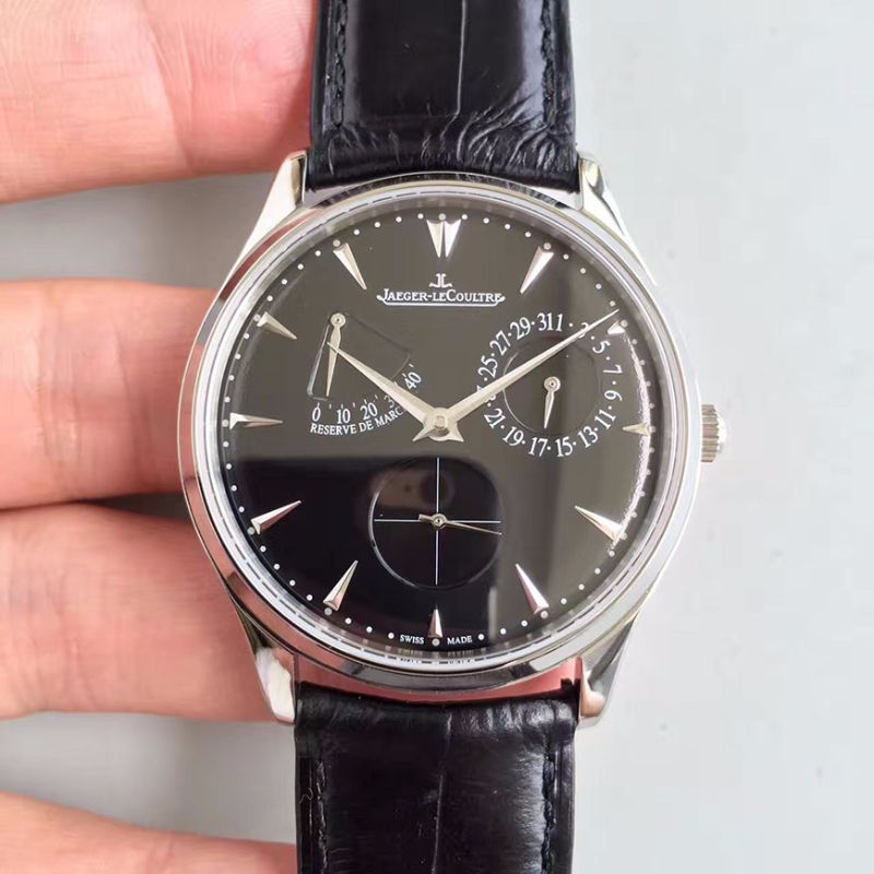 Jaeger-LeCoultre Master Ultra Thin 1378480 39MM ZF Factory Black Dial Replica Watch - UK Replica