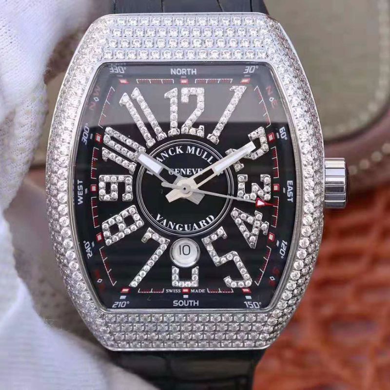 Franck Muller Vanguard V45.SC.DT.D.NBR.CD.5N.NR Black Dial Replica Watch - UK Replica