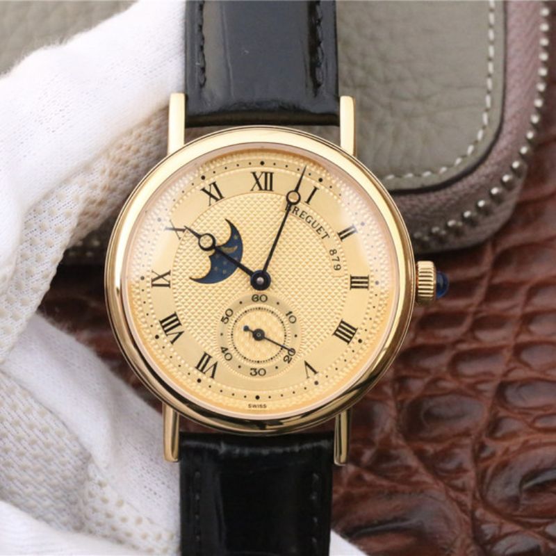 Breguet Classique Moonphase 4396 Yellow Gold Dial Replica Watch - UK Replica