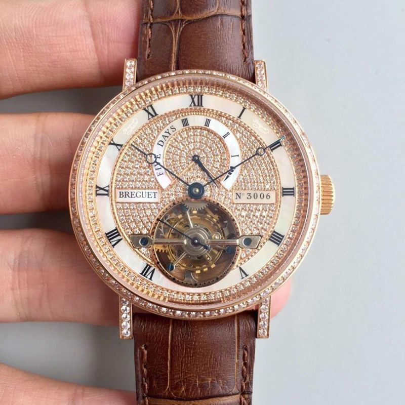 Breguet Classique Complications Tourbillon 5317BR/12/9V6 Diamond Dial Replica Watch - UK Replica