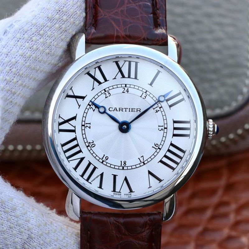 Cartier Ronde Louis 40MM TW Factory White Dial Replica Watch - UK Replica