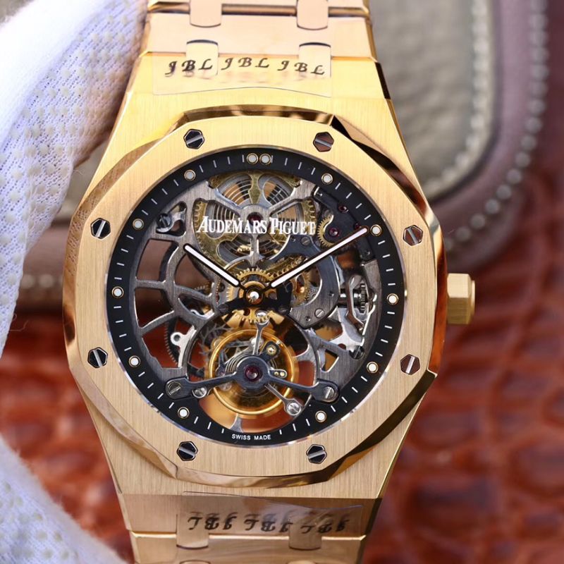 Audemars Piguet Royal Oak Offshore Diver Tourbillon 15407OR.OO.1220ST.01 JF Factory Skeleton Dial Replica Watch - UK Replica