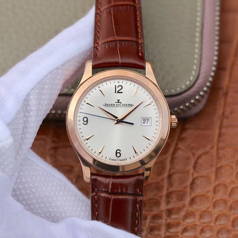 Jaeger LeCoultre Master Control Date Q1542520 ZF Factory 18K Rose Gold White Dial Replica Watch - UK Replica