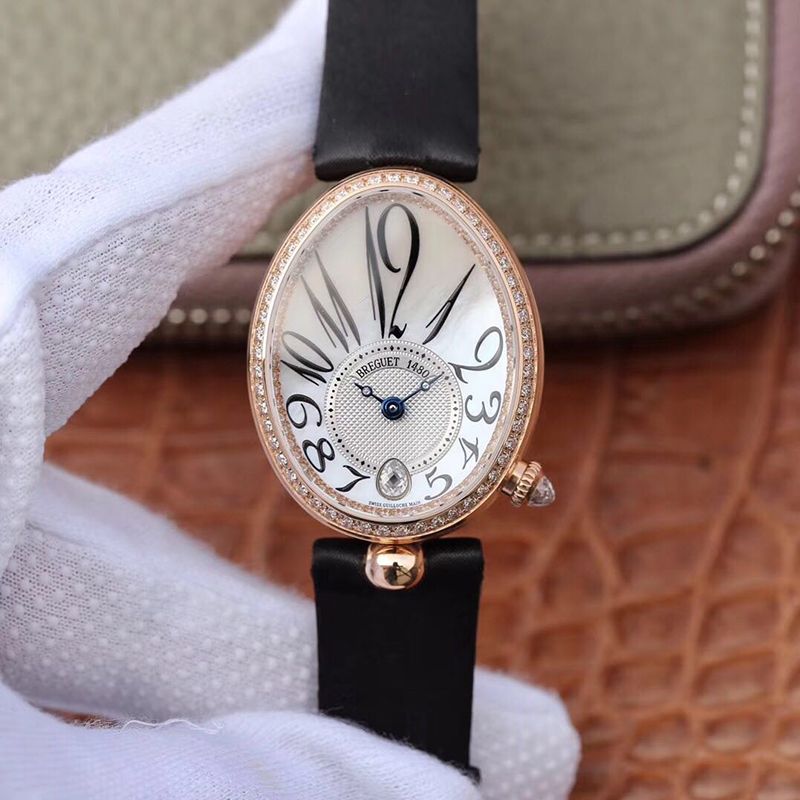 Breguet Reine De Naples 8918BR/58/864/D00D Ladies ZF Factory 18K Rose Gold Mother Of Pearl Dial Replica Watch - UK Replica