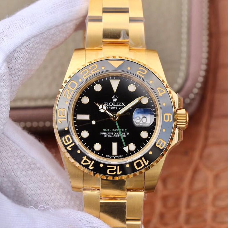 Rolex GMT Master II 116718 EW Factory Black Dial Replica Watch - UK Replica