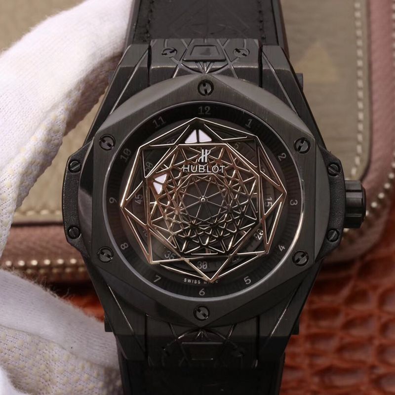 Hublot Big Bang Sang Bleu Magic 415.CX.1112.VR.MXM18 TMF Factory Black Dial Replica Watch - UK Replica