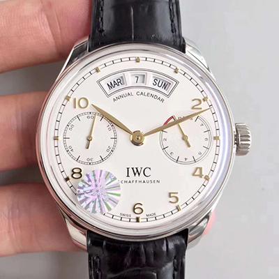 IWC Portugieser Annual Calendar IW503501 YL Factory White Dial Replica Watch - UK Replica