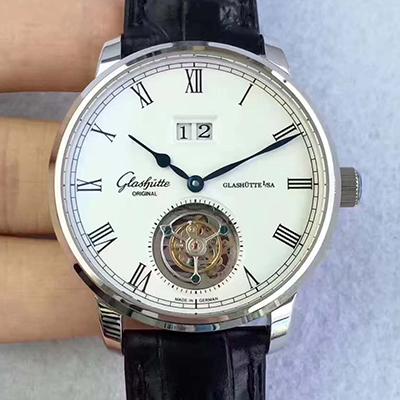 Glashutte Original Senator Excellence Tourbillon 1-94-03-04-04-04 White Dial Replica Watch - UK Replica