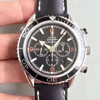 Omega Seamaster Planet Ocean 600 M Co-Axial Chronograph 2210.51.00 OM Factory Black Dial Replica Watch - UK Replica