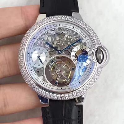 Ballon Bleu De Cartier Tourbillon Silver Dial Replica Watch - UK Replica