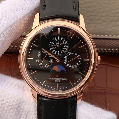 Vacheron Constantin Patrimony Perpetual Calendar 43175/000R-B343 Black Dial Replica Watch - UK Replica