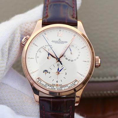 Jaeger-LeCoultre Master Calendar 1428421 Rose Gold White Dial Replica Watch - UK Replica