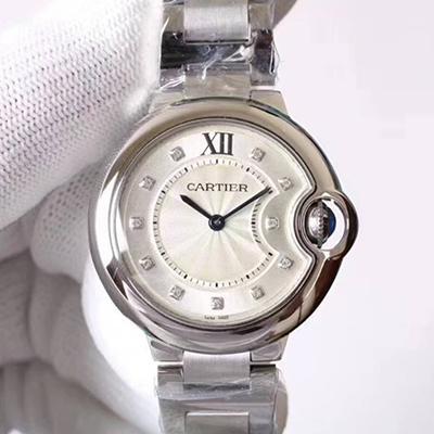 Ballon Bleu De Cartier WE9020 33mm V6 Factory White Dial Replica Watch - UK Replica