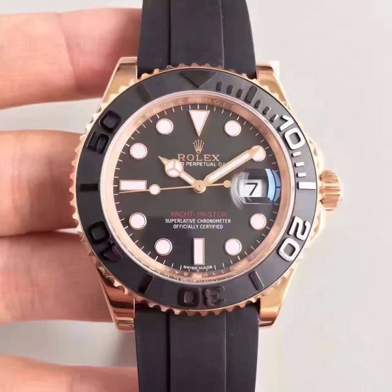 Rolex Yacht-Master 40MM 116655 Noob Factory Black Dial Replica Watch - UK Replica