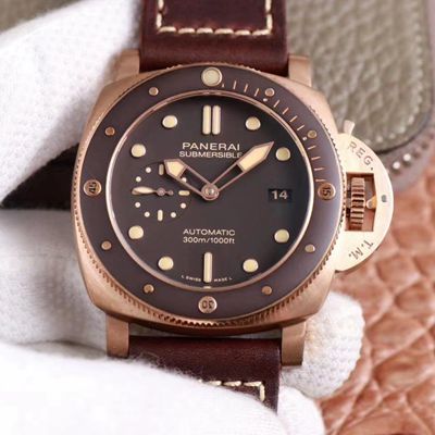 Panerai Submersible PAM00968 King of Bronze VS Factory Brown Dial Replica Watch