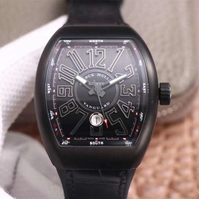 Franck Muller Vanguard V 45 SC DT TT NR BR TT ZF Factory Black Dial Replica Watch