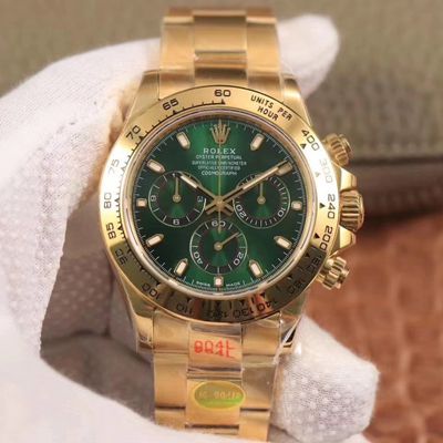 Rolex Daytona M116508-0013 Noob Factory Green Dial 4130 Movement Replica Watch