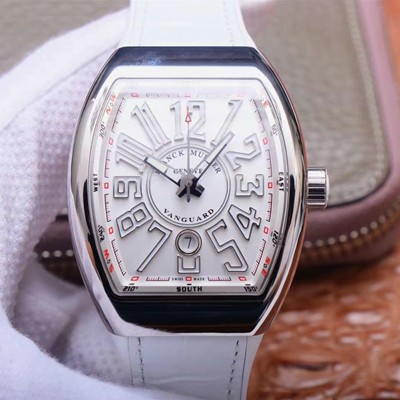 Franck Muller Vanguard V 45 SC DT 5N BC ZF Factory White Dial Replica Watch