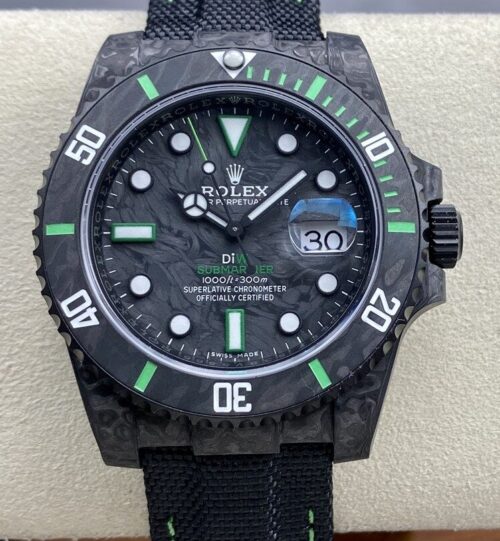 Rolex Submariner DIW Custom Edition Water Ghost Black Carbon Fiber VS Factory Automatic Mechanical KV Replica Watch